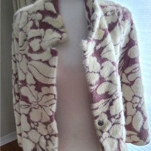 Anthropologie Soft fluffy Cropped Jacket/Coat